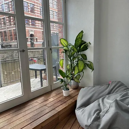 아파트 Relax-wohnung Mit Balkon Ueber Weisse Elster *